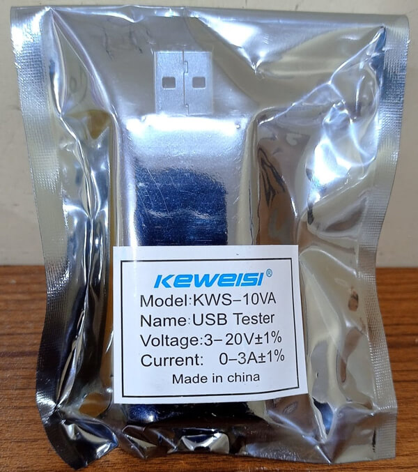 Keweisi-USB-Current-and-Voltage-Tester-KWS-10VA-with-Packet-Front