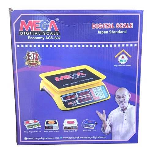 Mega-15-Kg-Economy-ACS-607-Tray-Plate-Scale-Packet