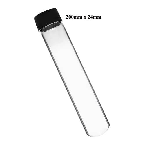Pyrex-Test-Tube-with-Black-Cap-8-Inch-Clear-Glass-Tube